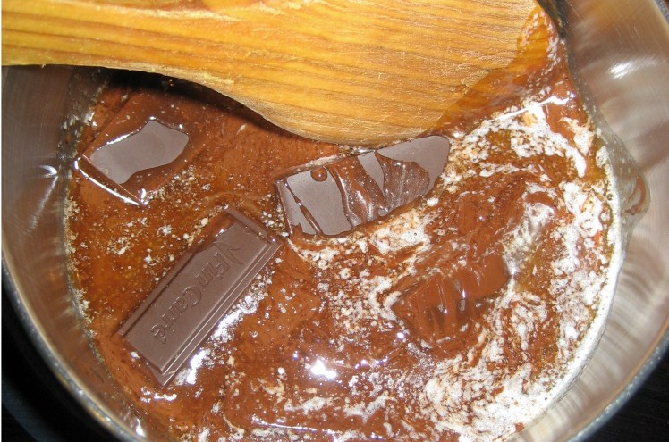 Palmeritas con chocolate