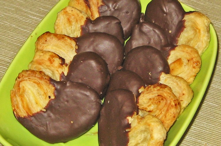 Palmeritas con chocolate