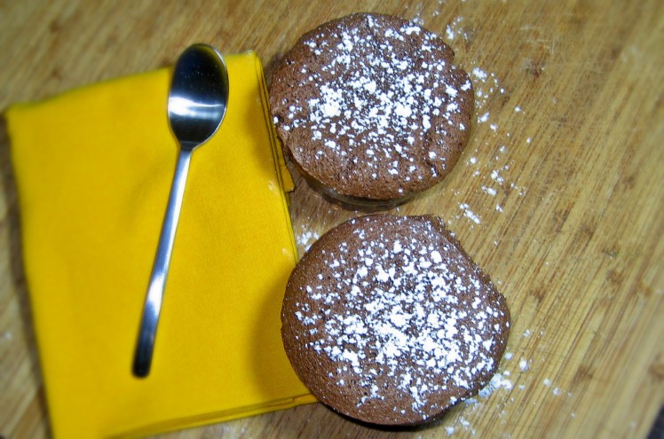 Soufflé de chocolate
