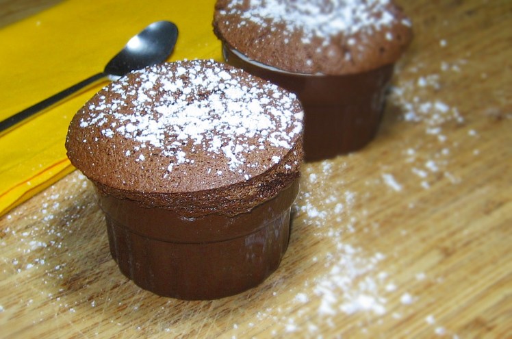 Soufflé de chocolate