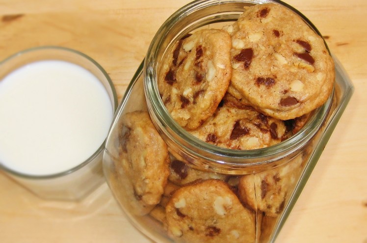 Galletas de avellanas y chocolate
