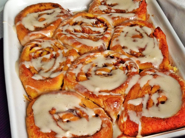 Rollos de canela y calabaza