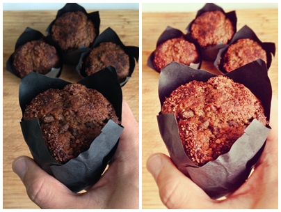 Muffins en Technicolor