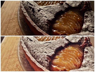 Un día nublado, una tarta quemada. Sólo hay que añadir luz para que todo parezca distinto