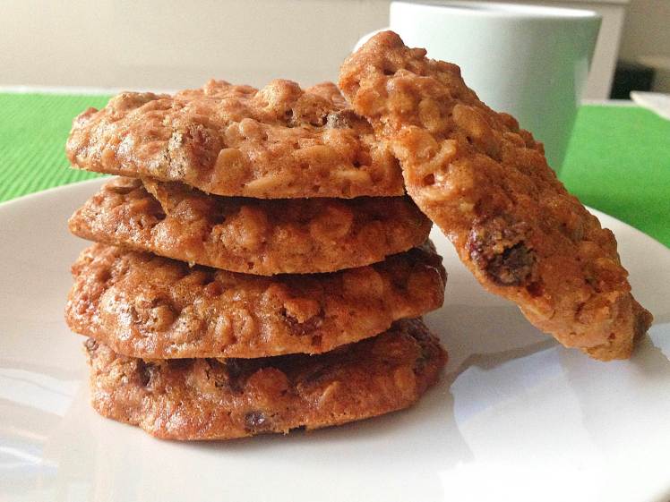 Galletas de avena miel y pasas 3