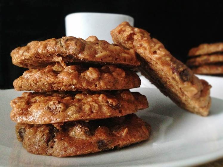 Galletas de avena miel y pasas