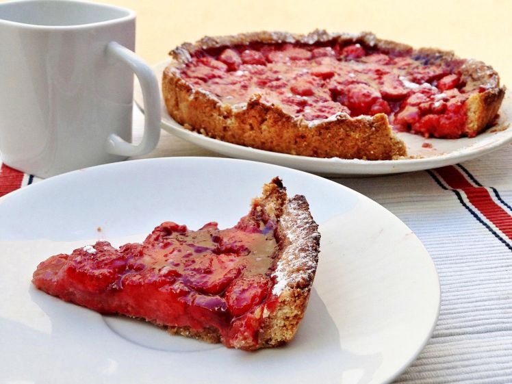 Tarta sencilla de fresas 1