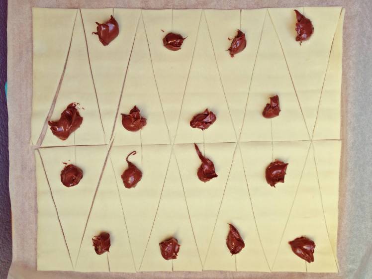 Mini croissant relleno de Nocilla 3