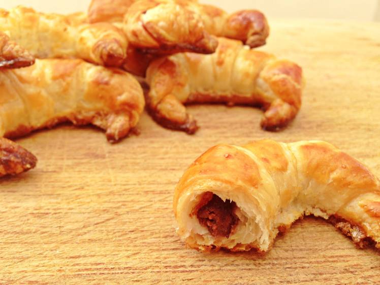 Mini croissant relleno de Nocilla 7