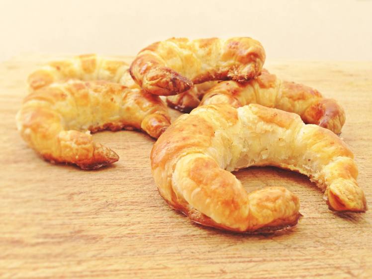 Mini croissant relleno de Nocilla