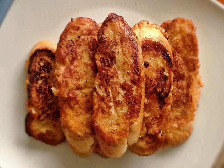 Torrijas con agua de azahar (sin lactosa)