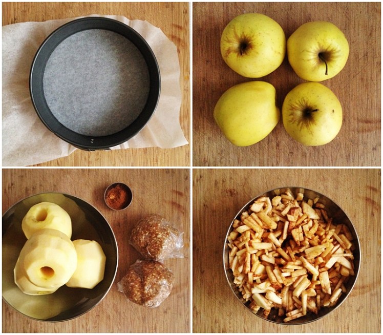 Tarta crumble de manzana y avena1